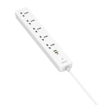 ปลั๊กไฟเดินทาง LDNIO SC5319 5 ช่อง พร้อมพอร์ต USB 38W ความยาวสาย 2m, ปลั๊ก EU, ปลั๊ก UK, ปลั๊ก US