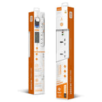 ปลั๊กไฟเดินทาง LDNIO SC5319 5 ช่อง พร้อมพอร์ต USB 38W ความยาวสาย 2m, ปลั๊ก EU, ปลั๊ก UK, ปลั๊ก US