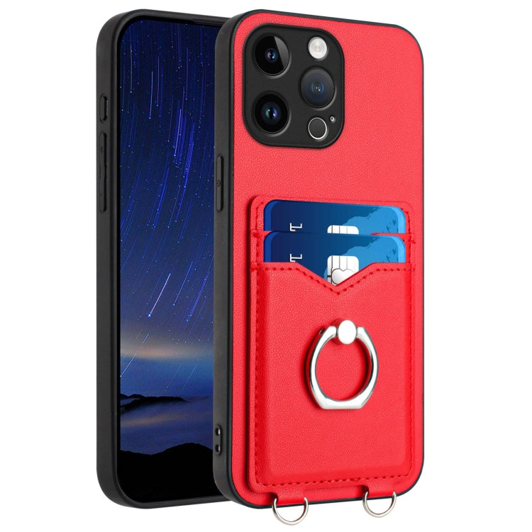 เคสโทรศัพท์พร้อมที่ใส่บัตรแหวน R20 สำหรับ iPhone 17 Pro Max, สำหรับ iPhone 17 Pro, สำหรับ iPhone 17, สำหรับ iPhone Air, สำหรับ iPhone 15 Pro Max, สำหรับ iPhone 15 Pro, สำหรับ iPhone 15 Plus, สำหรับ iPhone 15