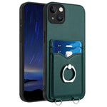เคสโทรศัพท์พร้อมที่ใส่บัตรแหวน R20 สำหรับ iPhone 14 Plus, สำหรับ iPhone 14, สำหรับ iPhone 14 Pro, สำหรับ iPhone 14 Pro Max, สำหรับ iPhone SE 2022 / SE 2020 / 8, สำหรับ iPhone 13 Pro Max, สำหรับ iPhone 13 Pro, สำหรับ iPhone 13