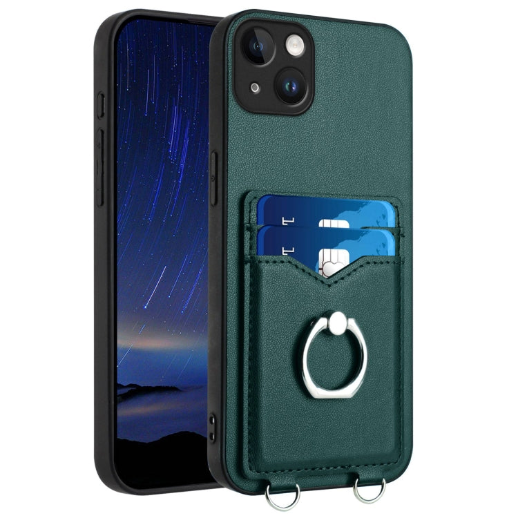 เคสโทรศัพท์พร้อมที่ใส่บัตรแหวน R20 สำหรับ iPhone 14 Plus, สำหรับ iPhone 14, สำหรับ iPhone 14 Pro, สำหรับ iPhone 14 Pro Max, สำหรับ iPhone SE 2022 / SE 2020 / 8, สำหรับ iPhone 13 Pro Max, สำหรับ iPhone 13 Pro, สำหรับ iPhone 13