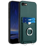 เคสโทรศัพท์พร้อมที่ใส่บัตรแหวน R20 สำหรับ iPhone 14 Plus, สำหรับ iPhone 14, สำหรับ iPhone 14 Pro, สำหรับ iPhone 14 Pro Max, สำหรับ iPhone SE 2022 / SE 2020 / 8, สำหรับ iPhone 13 Pro Max, สำหรับ iPhone 13 Pro, สำหรับ iPhone 13