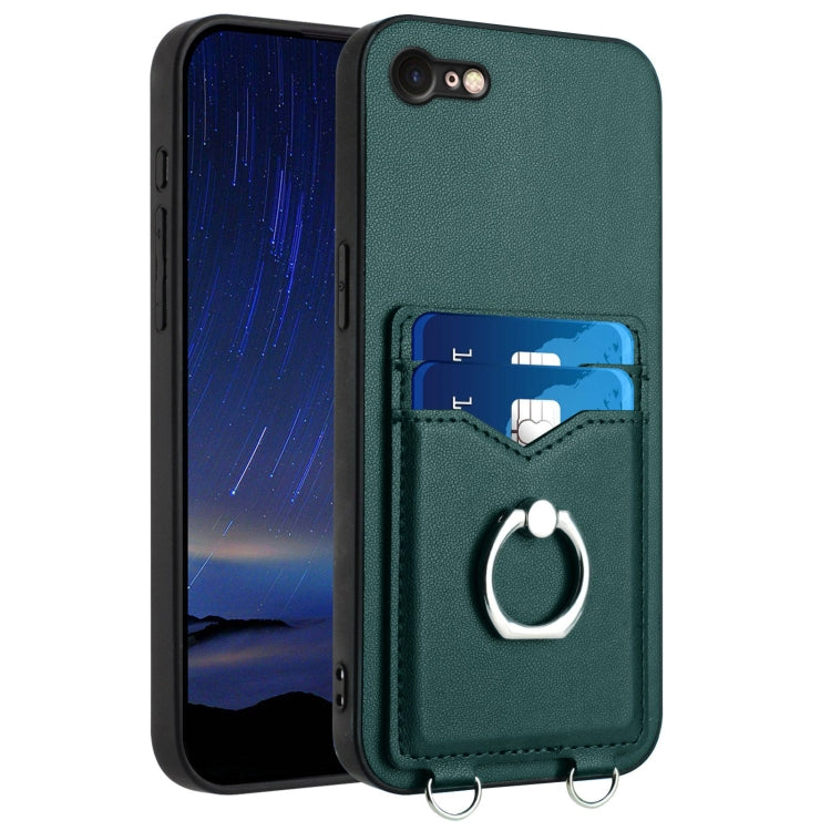 เคสโทรศัพท์พร้อมที่ใส่บัตรแหวน R20 สำหรับ iPhone 14 Plus, สำหรับ iPhone 14, สำหรับ iPhone 14 Pro, สำหรับ iPhone 14 Pro Max, สำหรับ iPhone SE 2022 / SE 2020 / 8, สำหรับ iPhone 13 Pro Max, สำหรับ iPhone 13 Pro, สำหรับ iPhone 13
