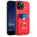 เคสโทรศัพท์พร้อมที่ใส่บัตรแหวน R20 สำหรับ iPhone 14 Plus, สำหรับ iPhone 14, สำหรับ iPhone 14 Pro, สำหรับ iPhone 14 Pro Max, สำหรับ iPhone SE 2022 / SE 2020 / 8, สำหรับ iPhone 13 Pro Max, สำหรับ iPhone 13 Pro, สำหรับ iPhone 13