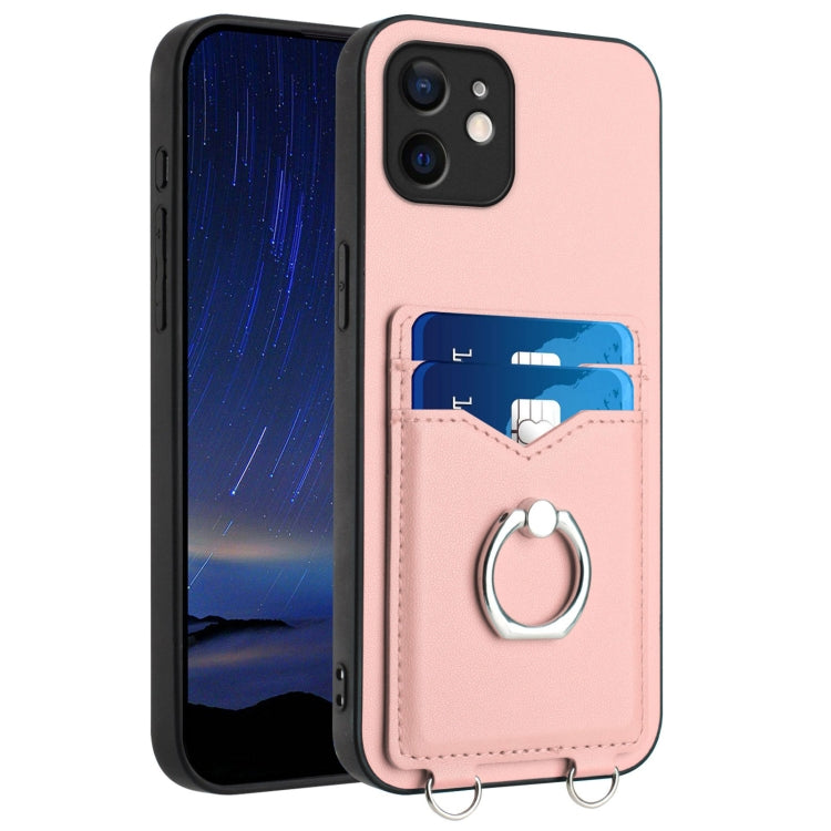 เคสโทรศัพท์พร้อมที่ใส่บัตรแหวน R20 สำหรับ iPhone 13 mini, สำหรับ iPhone 12, สำหรับ iPhone 12 Pro Max, สำหรับ iPhone 12 Pro, สำหรับ iPhone 12 mini, สำหรับ iPhone 11 Pro Max, สำหรับ iPhone 11, สำหรับ iPhone 11 Pro