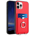 เคสโทรศัพท์พร้อมที่ใส่บัตรแหวน R20 สำหรับ iPhone 13 mini, สำหรับ iPhone 12, สำหรับ iPhone 12 Pro Max, สำหรับ iPhone 12 Pro, สำหรับ iPhone 12 mini, สำหรับ iPhone 11 Pro Max, สำหรับ iPhone 11, สำหรับ iPhone 11 Pro