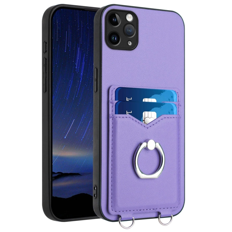 เคสโทรศัพท์พร้อมที่ใส่บัตรแหวน R20 สำหรับ iPhone 13 mini, สำหรับ iPhone 12, สำหรับ iPhone 12 Pro Max, สำหรับ iPhone 12 Pro, สำหรับ iPhone 12 mini, สำหรับ iPhone 11 Pro Max, สำหรับ iPhone 11, สำหรับ iPhone 11 Pro