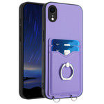 เคสโทรศัพท์พร้อมที่ใส่บัตรแหวน R20 สำหรับ iPhone XS / X, สำหรับ iPhone XR, สำหรับ iPhone XS Max, สำหรับ iPhone 8 Plus / 7 Plus
