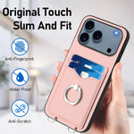 เคสโทรศัพท์พร้อมที่ใส่บัตรแหวน R20 สำหรับ iPhone 17 Pro Max, สำหรับ iPhone 17 Pro, สำหรับ iPhone 17, สำหรับ iPhone Air, สำหรับ iPhone 15 Pro Max, สำหรับ iPhone 15 Pro, สำหรับ iPhone 15 Plus, สำหรับ iPhone 15