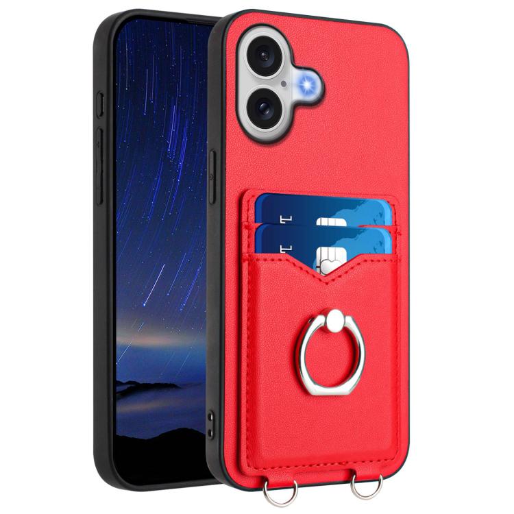 เคสโทรศัพท์พร้อมที่ใส่บัตรแหวน R20 สำหรับ iPhone 17 Pro Max, สำหรับ iPhone 17 Pro, สำหรับ iPhone 17, สำหรับ iPhone Air, สำหรับ iPhone 15 Pro Max, สำหรับ iPhone 15 Pro, สำหรับ iPhone 15 Plus, สำหรับ iPhone 15