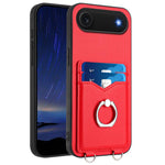 เคสโทรศัพท์พร้อมที่ใส่บัตรแหวน R20 สำหรับ iPhone 17 Pro Max, สำหรับ iPhone 17 Pro, สำหรับ iPhone 17, สำหรับ iPhone Air, สำหรับ iPhone 15 Pro Max, สำหรับ iPhone 15 Pro, สำหรับ iPhone 15 Plus, สำหรับ iPhone 15