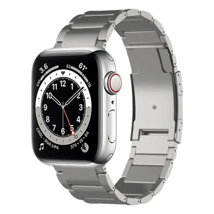 Titanium Metal Watch Band, For Apple Watch Series 7 41mm, For Apple Watch Series 7 45mm, For Apple Watch SE 40mm, For Apple Watch SE 44mm, For Apple Watch Series 6 40mm, For Apple Watch Series 6 44mm, For Apple Watch Series 5 44mm                      ...