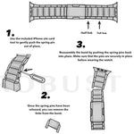 Titanium Metal Watch Band, For Apple Watch Series 7 41mm, For Apple Watch Series 7 45mm, For Apple Watch SE 40mm, For Apple Watch SE 44mm, For Apple Watch Series 6 40mm, For Apple Watch Series 6 44mm, For Apple Watch Series 5 44mm                      ...