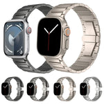 I-shaped Butterfly Buckle Titanium Alloy Watch Band, For Apple Watch SE 2023 44mm, For Apple Watch Ultra 2 49mm, For Apple Watch Series 9 45mm, For Apple Watch Ultra 49mm, For Apple Watch Series 8 45mm, For Apple Watch SE 2022 44mm                     ...