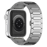 Oval Butterfly Buckle Titanium Alloy Watch Band, For Apple Watch SE 2023 44mm, For Apple Watch Ultra 2 49mm, For Apple Watch Series 9 45mm, For Apple Watch Ultra 49mm, For Apple Watch Series 8 45mm, For Apple Watch SE 2022 44mm                         ...