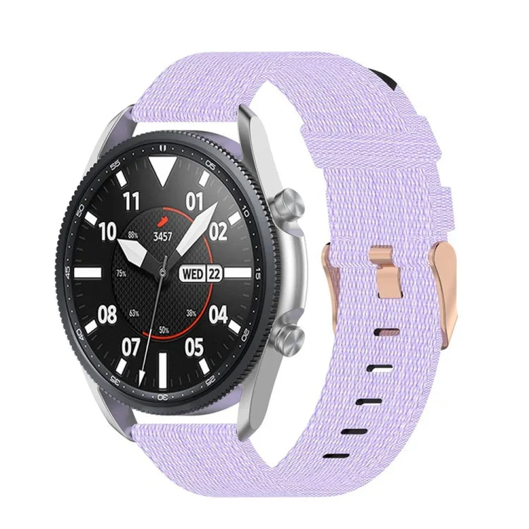สายรัดผ้าไนลอนถักลายผิว ขนาด: ฟรีไซส์ 20mm สำหรับ Galaxy Watch 3 41mm