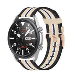 สายรัดผ้าไนลอนถักลายผิว ขนาด: ฟรีไซส์ 20mm สำหรับ Galaxy Watch 3 41mm