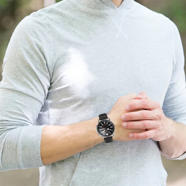 สายรัดซิลิโคนกีฬา R850 สีเรียบ ขนาด: ฟรีไซส์ 20mm สำหรับ Galaxy Watch 3 41mm