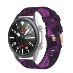 สายไนลอนทอมีลวดลาย ขนาด: ฟรีไซส์ 22 มม. สำหรับ Galaxy Watch 3 ขนาด 45 มม.