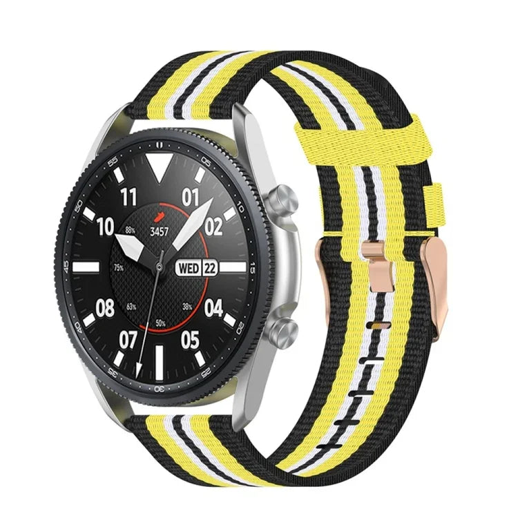 สายไนลอนทอมีลวดลาย ขนาด: ฟรีไซส์ 22 มม. สำหรับ Galaxy Watch 3 ขนาด 45 มม.