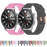 สายไนลอนทอมีลวดลาย ขนาด: ฟรีไซส์ 22 มม. สำหรับ Galaxy Watch 3 ขนาด 45 มม.