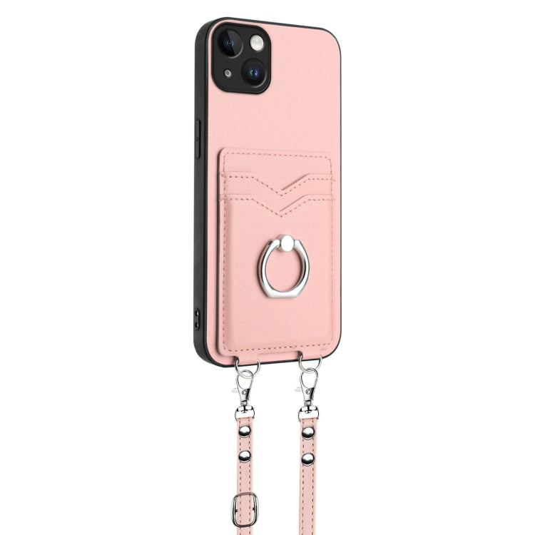 เคสโทรศัพท์ที่ใส่บัตรพร้อมห่วงเชือกสะพายข้าง R20 สำหรับ iPhone 14 Plus, สำหรับ iPhone 14, สำหรับ iPhone 14 Pro, สำหรับ iPhone 14 Pro Max, สำหรับ iPhone SE 2022 / SE 2020 / 8, สำหรับ iPhone 13 Pro Max, สำหรับ iPhone 13 Pro, สำหรับ iPhone 13