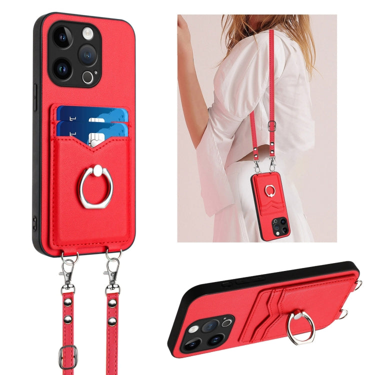 เคสโทรศัพท์ที่ใส่บัตรพร้อมห่วงเชือกสะพายข้าง R20 สำหรับ iPhone 14 Plus, สำหรับ iPhone 14, สำหรับ iPhone 14 Pro, สำหรับ iPhone 14 Pro Max, สำหรับ iPhone SE 2022 / SE 2020 / 8, สำหรับ iPhone 13 Pro Max, สำหรับ iPhone 13 Pro, สำหรับ iPhone 13