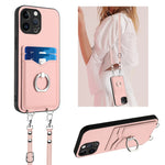 เคสโทรศัพท์ที่ใส่บัตรพร้อมห่วงเชือกสะพายข้าง R20 สำหรับ iPhone 14 Plus, สำหรับ iPhone 14, สำหรับ iPhone 14 Pro, สำหรับ iPhone 14 Pro Max, สำหรับ iPhone SE 2022 / SE 2020 / 8, สำหรับ iPhone 13 Pro Max, สำหรับ iPhone 13 Pro, สำหรับ iPhone 13