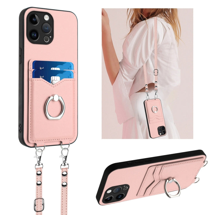 เคสโทรศัพท์ที่ใส่บัตรพร้อมห่วงเชือกสะพายข้าง R20 สำหรับ iPhone 14 Plus, สำหรับ iPhone 14, สำหรับ iPhone 14 Pro, สำหรับ iPhone 14 Pro Max, สำหรับ iPhone SE 2022 / SE 2020 / 8, สำหรับ iPhone 13 Pro Max, สำหรับ iPhone 13 Pro, สำหรับ iPhone 13