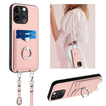 เคสโทรศัพท์ที่ใส่บัตรพร้อมห่วงเชือกสะพายข้าง R20 สำหรับ iPhone 14 Plus, สำหรับ iPhone 14, สำหรับ iPhone 14 Pro, สำหรับ iPhone 14 Pro Max, สำหรับ iPhone SE 2022 / SE 2020 / 8, สำหรับ iPhone 13 Pro Max, สำหรับ iPhone 13 Pro, สำหรับ iPhone 13