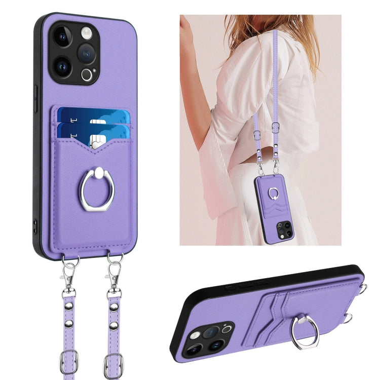 เคสโทรศัพท์ที่ใส่บัตรพร้อมห่วงเชือกสะพายข้าง R20 สำหรับ iPhone 14 Plus, สำหรับ iPhone 14, สำหรับ iPhone 14 Pro, สำหรับ iPhone 14 Pro Max, สำหรับ iPhone SE 2022 / SE 2020 / 8, สำหรับ iPhone 13 Pro Max, สำหรับ iPhone 13 Pro, สำหรับ iPhone 13
