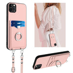 เคสโทรศัพท์ที่ใส่บัตรพร้อมห่วงเชือกสะพายข้าง R20 สำหรับ iPhone 13 mini, สำหรับ iPhone 12, สำหรับ iPhone 12 Pro Max, สำหรับ iPhone 12 Pro, สำหรับ iPhone 12 mini, สำหรับ iPhone 11 Pro Max, สำหรับ iPhone 11, สำหรับ iPhone 11 Pro