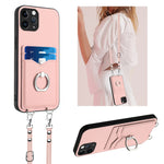 เคสโทรศัพท์ที่ใส่บัตรพร้อมห่วงเชือกสะพายข้าง R20 สำหรับ iPhone 13 mini, สำหรับ iPhone 12, สำหรับ iPhone 12 Pro Max, สำหรับ iPhone 12 Pro, สำหรับ iPhone 12 mini, สำหรับ iPhone 11 Pro Max, สำหรับ iPhone 11, สำหรับ iPhone 11 Pro