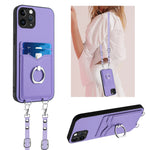 เคสโทรศัพท์ที่ใส่บัตรพร้อมห่วงเชือกสะพายข้าง R20 สำหรับ iPhone 13 mini, สำหรับ iPhone 12, สำหรับ iPhone 12 Pro Max, สำหรับ iPhone 12 Pro, สำหรับ iPhone 12 mini, สำหรับ iPhone 11 Pro Max, สำหรับ iPhone 11, สำหรับ iPhone 11 Pro