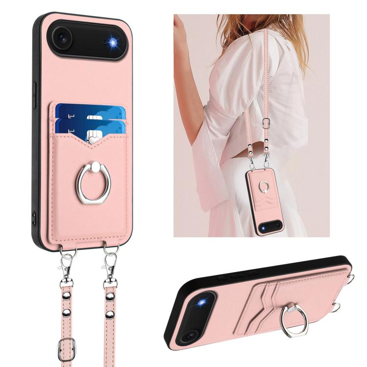 เคสโทรศัพท์พร้อมที่ใส่บัตรแหวน R20 แบบสายสะพายข้าง สำหรับ iPhone 17 Pro Max, สำหรับ iPhone 17 Pro, สำหรับ iPhone 17, สำหรับ iPhone Air, สำหรับ iPhone 15 Pro Max, สำหรับ iPhone 15 Pro, สำหรับ iPhone 15 Plus, สำหรับ iPhone 15