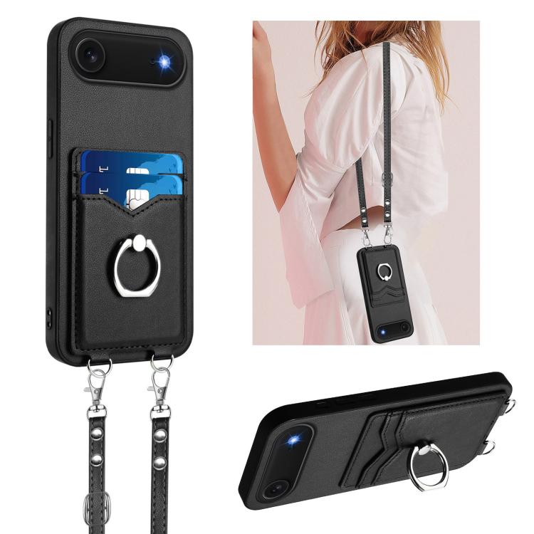 เคสโทรศัพท์พร้อมที่ใส่บัตรแหวน R20 แบบสายสะพายข้าง สำหรับ iPhone 17 Pro Max, สำหรับ iPhone 17 Pro, สำหรับ iPhone 17, สำหรับ iPhone Air, สำหรับ iPhone 15 Pro Max, สำหรับ iPhone 15 Pro, สำหรับ iPhone 15 Plus, สำหรับ iPhone 15