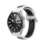สายซิลิโคนกีฬา สีพื้น ขนาด: ฟรีไซส์ 22 มม. สำหรับ Galaxy Watch 3 ขนาด 45 มม.