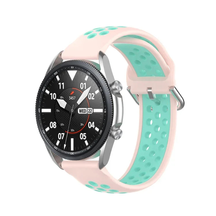 สายซิลิโคนกีฬา สีพื้น ขนาด: ฟรีไซส์ 22 มม. สำหรับ Galaxy Watch 3 ขนาด 45 มม.