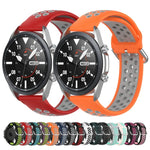 สายซิลิโคนกีฬา สีพื้น ขนาด: ฟรีไซส์ 22 มม. สำหรับ Galaxy Watch 3 ขนาด 45 มม.