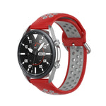 สายซิลิโคนกีฬาสองสี ขนาด: 22 มม. สำหรับ Galaxy Watch 3 ขนาด 45 มม.