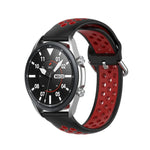 สายซิลิโคนกีฬาสองสี ขนาด: 22 มม. สำหรับ Galaxy Watch 3 ขนาด 45 มม.