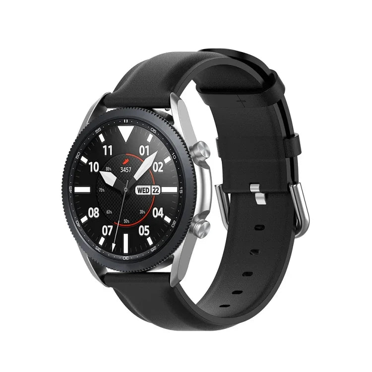 สายหนังปลายกลม ขนาด: ฟรีไซส์ 22 มม. สำหรับ Galaxy Watch 3 ขนาด 45 มม.