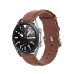 สายหนังปลายกลม ขนาด: ฟรีไซส์ 22 มม. สำหรับ Galaxy Watch 3 ขนาด 45 มม.