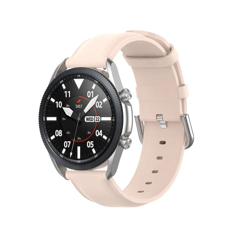 สายหนังปลายกลม ขนาด: ฟรีไซส์ 22 มม. สำหรับ Galaxy Watch 3 ขนาด 45 มม.