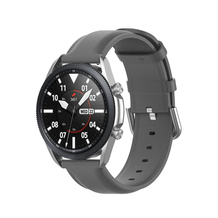 สายหนังปลายกลม ขนาด: ฟรีไซส์ 22 มม. สำหรับ Galaxy Watch 3 ขนาด 45 มม.