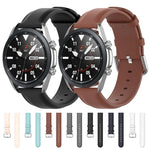 สายหนังปลายกลม ขนาด: ฟรีไซส์ 22 มม. สำหรับ Galaxy Watch 3 ขนาด 45 มม.