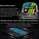 LEMFO K61 Pro สมาร์ทวอทช์กีฬา BT5.0 หน้าจอ 1.96 นิ้ว รองรับการโทรบลูทูธ / การนอนหลับ / ออกซิเจนในเลือด / วัดอัตราการเต้นหัวใจ / ความดันโลหิต