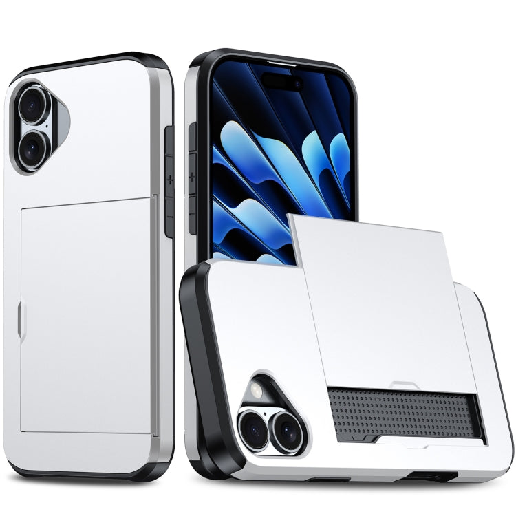 เคสโทรศัพท์กันกระแทกแบบเกราะพร้อมช่องใส่บัตร สำหรับ iPhone Air, สำหรับ iPhone 16 Pro Max, สำหรับ iPhone 16 Pro, สำหรับ iPhone 16 Plus