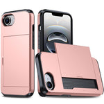 เคสโทรศัพท์กันกระแทกแบบเกราะพร้อมช่องใส่บัตร สำหรับ iPhone 17e / 16e, สำหรับ iPhone 17 Pro Max, สำหรับ iPhone 17 Pro, สำหรับ iPhone 17