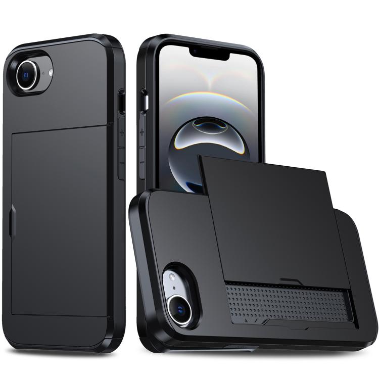 เคสโทรศัพท์กันกระแทกแบบเกราะพร้อมช่องใส่บัตร สำหรับ iPhone 17e / 16e, สำหรับ iPhone 17 Pro Max, สำหรับ iPhone 17 Pro, สำหรับ iPhone 17